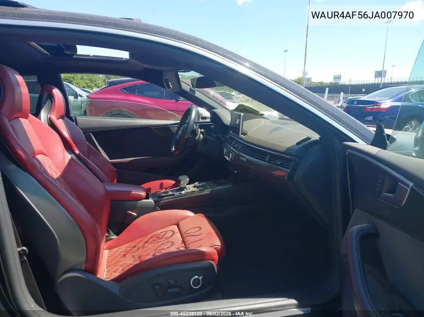 2018 Audi S5 3.0T Premium Plus VIN: WAUR4AF56JA007970 Lot: 45239120