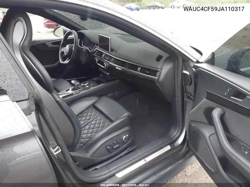 2018 Audi S5 3.0T Premium Plus VIN: WAUC4CF59JA110317 Lot: 45406209