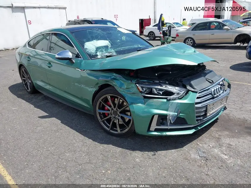 2018 Audi S5 3.0T Premium Plus VIN: WAUC4CF5XJA120595 Lot: 45420634