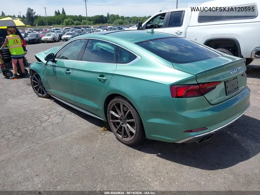 2018 Audi S5 3.0T Premium Plus VIN: WAUC4CF5XJA120595 Lot: 45420634