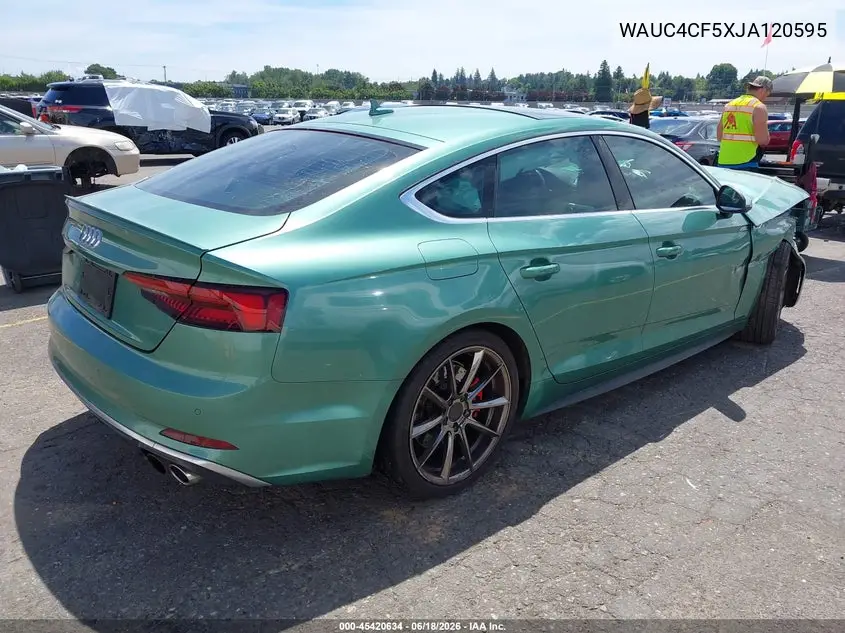 2018 Audi S5 3.0T Premium Plus VIN: WAUC4CF5XJA120595 Lot: 45420634