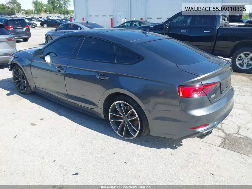 2018 Audi S5 3.0T Premium Plus VIN: WAUB4CF55JA010825 Lot: 45444132