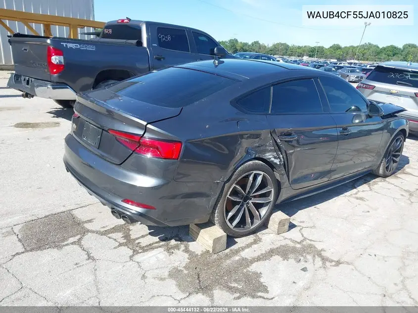 2018 Audi S5 3.0T Premium Plus VIN: WAUB4CF55JA010825 Lot: 45444132