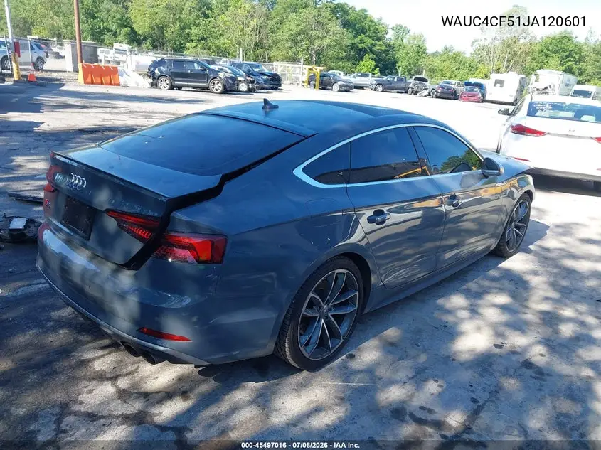 2018 Audi S5 3.0T Premium Plus VIN: WAUC4CF51JA120601 Lot: 45497016