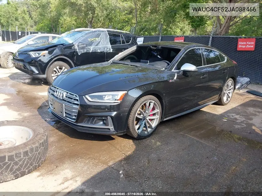 2018 Audi S5 3.0T Premium Plus VIN: WAUC4CF52JA088466 Lot: 45628045