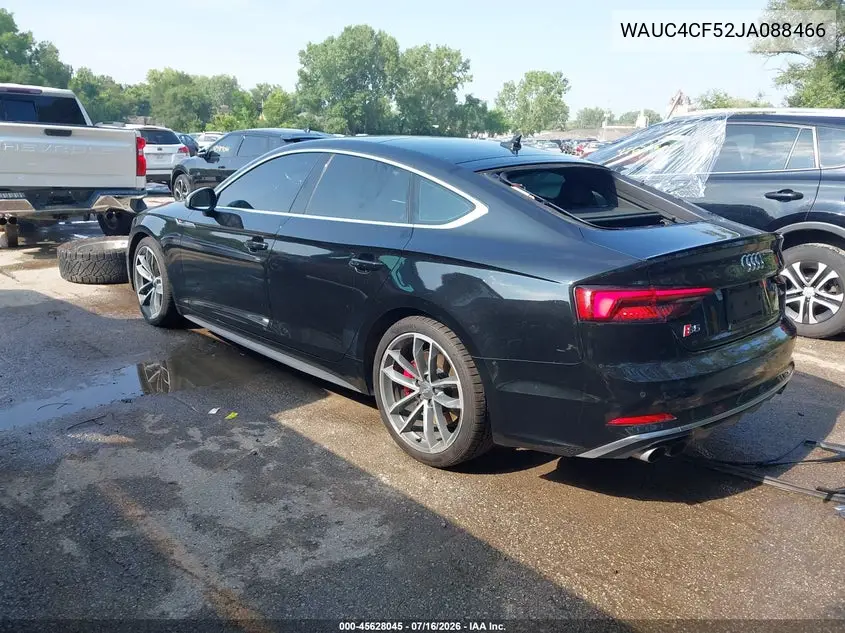 2018 Audi S5 3.0T Premium Plus VIN: WAUC4CF52JA088466 Lot: 45628045