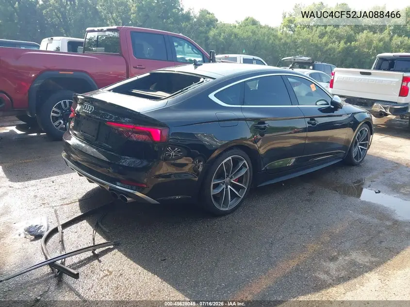2018 Audi S5 3.0T Premium Plus VIN: WAUC4CF52JA088466 Lot: 45628045
