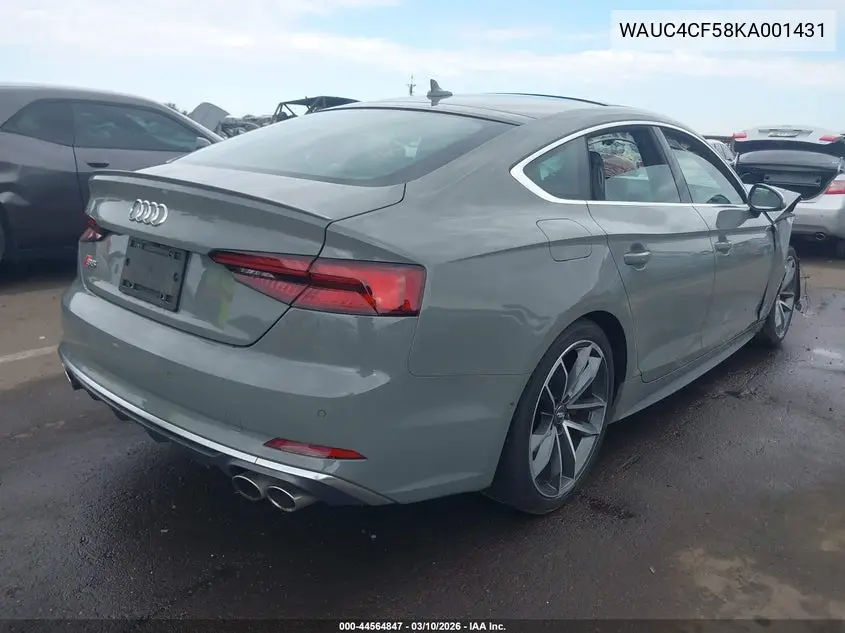2019 Audi S5 3.0T Premium VIN: WAUC4CF58KA001431 Lot: 44564847