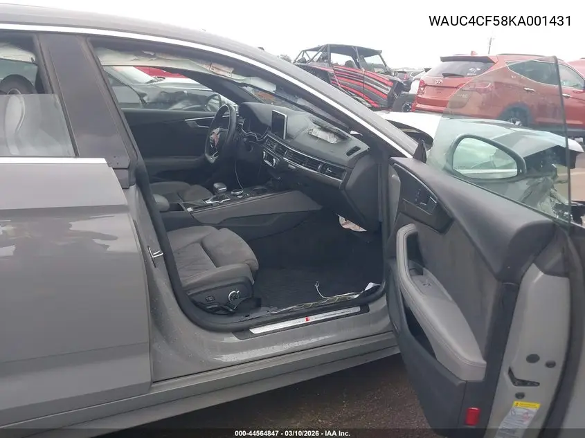 2019 Audi S5 3.0T Premium VIN: WAUC4CF58KA001431 Lot: 44564847