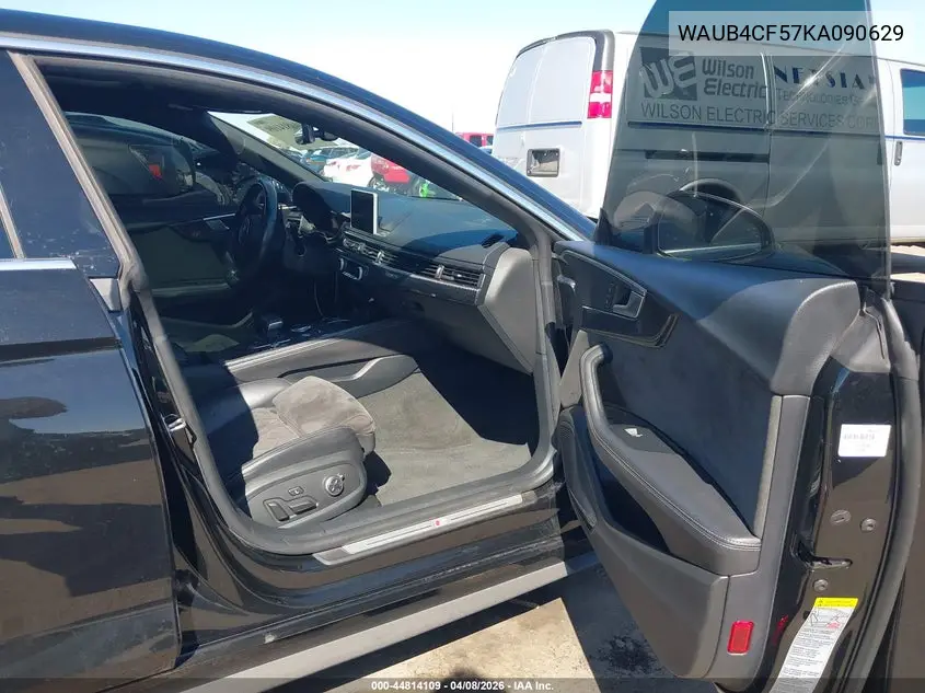 2019 Audi S5 3.0T Premium VIN: WAUB4CF57KA090629 Lot: 44814109