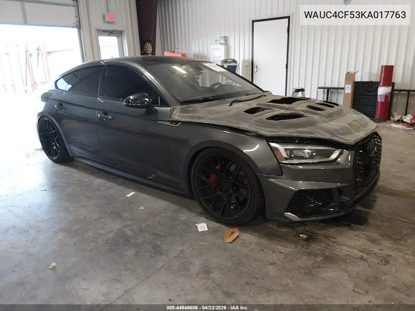 2019 Audi S5 3.0T Premium VIN: WAUC4CF53KA017763 Lot: 44946606