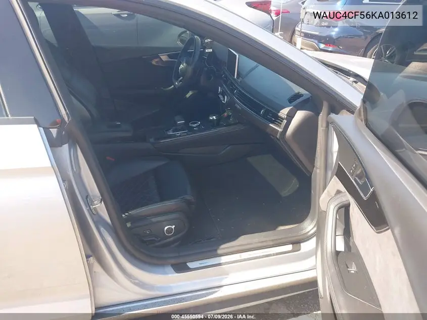 2019 Audi S5 3.0T Premium VIN: WAUC4CF56KA013612 Lot: 45550594