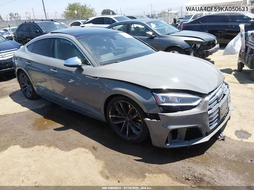 2019 Audi S5 3.0T Premium VIN: WAUA4CF59KA050631 Lot: 45606533