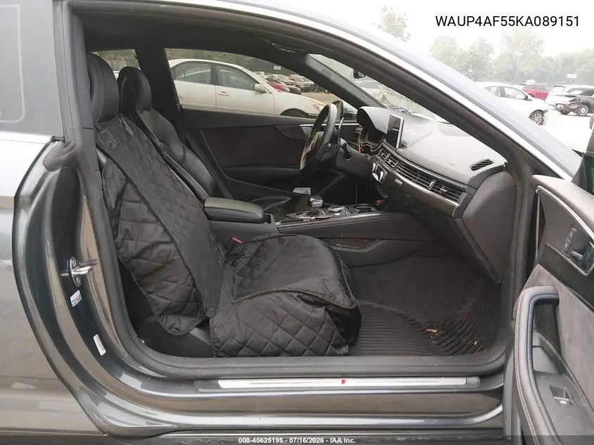 2019 Audi S5 3.0T Premium VIN: WAUP4AF55KA089151 Lot: 45625195