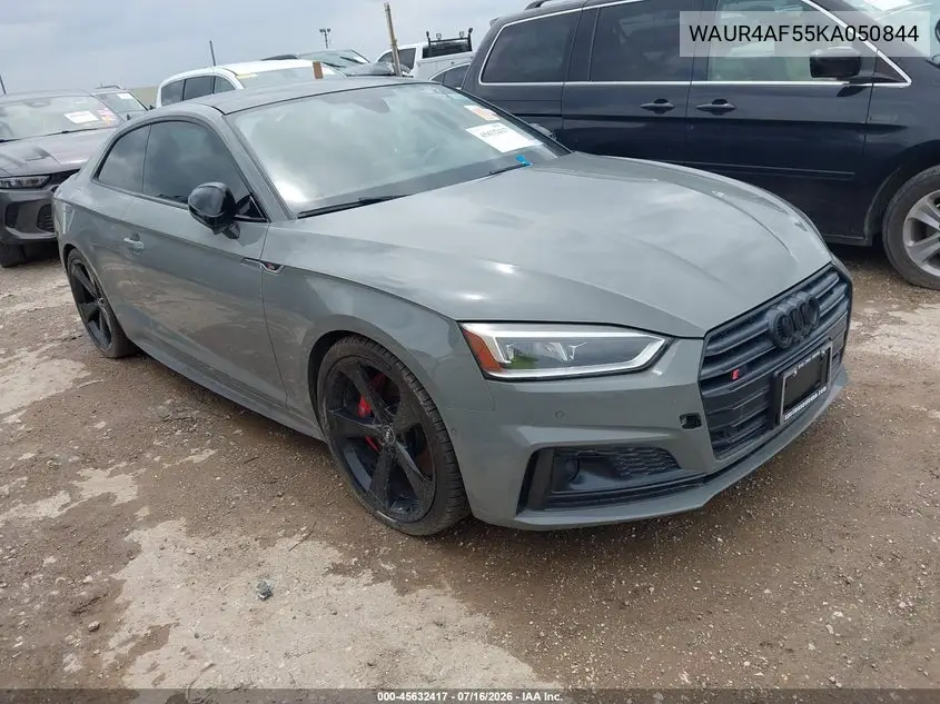 2019 Audi S5 3.0T Premium VIN: WAUR4AF55KA050844 Lot: 45632417
