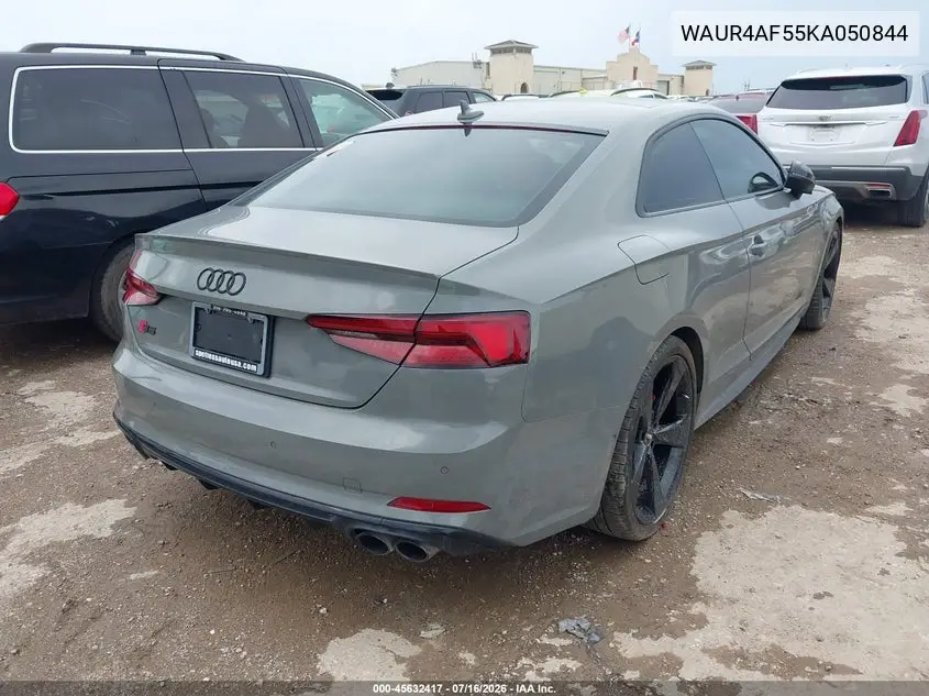 2019 Audi S5 3.0T Premium VIN: WAUR4AF55KA050844 Lot: 45632417
