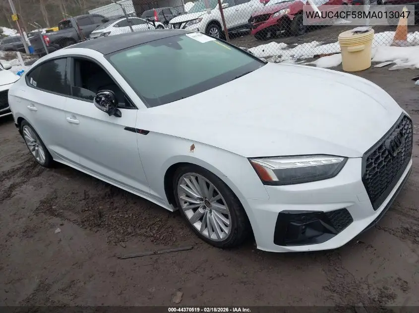 2021 Audi S5 Sportback Premium Plus Tfsi Quattro Tiptronic VIN: WAUC4CF58MA013047 Lot: 44370519