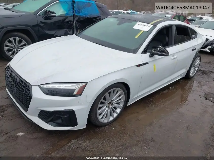 2021 Audi S5 Sportback Premium Plus Tfsi Quattro Tiptronic VIN: WAUC4CF58MA013047 Lot: 44370519