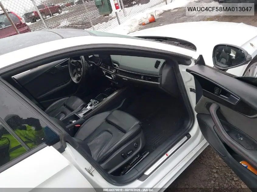 2021 Audi S5 Sportback Premium Plus Tfsi Quattro Tiptronic VIN: WAUC4CF58MA013047 Lot: 44370519