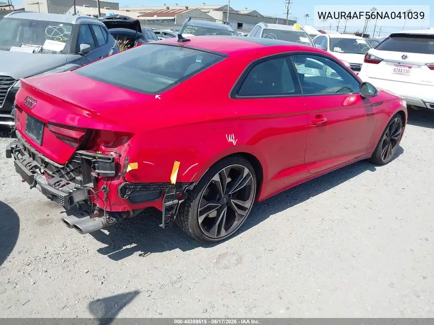 2022 Audi S5 Prestige Tfsi Quattro Tiptronic VIN: WAUR4AF56NA041039 Lot: 45389515