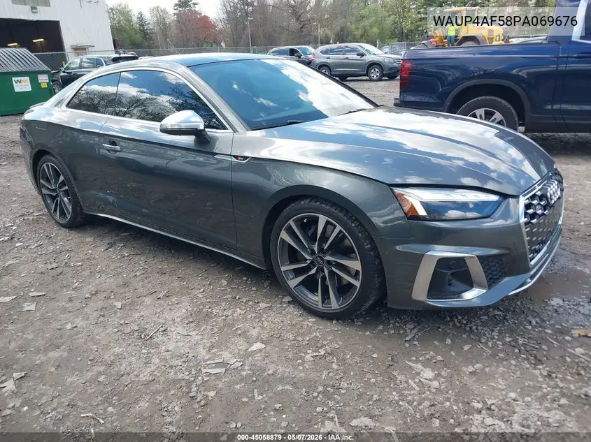 2023 Audi S5 Premium Plus Tfsi Quattro Tiptronic VIN: WAUP4AF58PA069676 Lot: 45058879