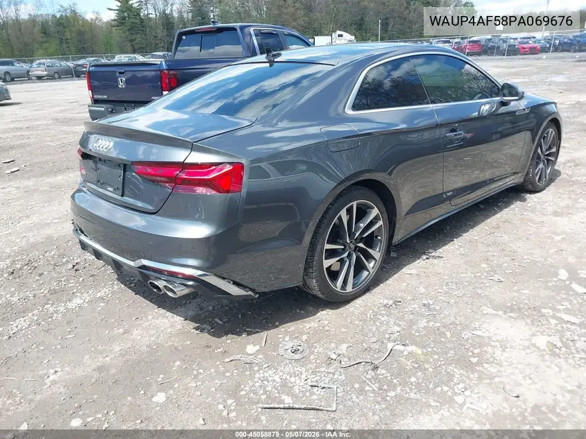 2023 Audi S5 Premium Plus Tfsi Quattro Tiptronic VIN: WAUP4AF58PA069676 Lot: 45058879