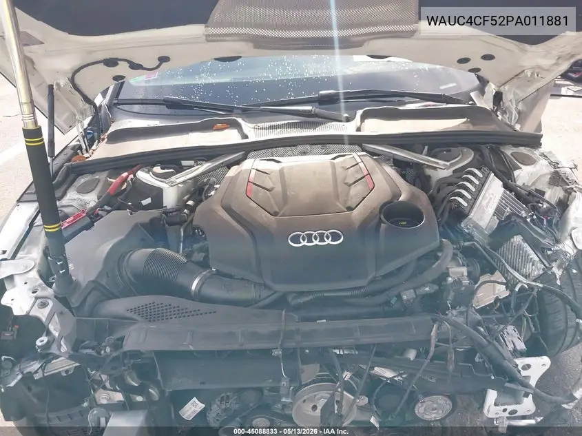 2023 Audi S5 Sportback Premium Plus Tfsi Quattro Tiptronic VIN: WAUC4CF52PA011881 Lot: 45088833