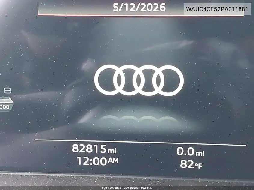 2023 Audi S5 Sportback Premium Plus Tfsi Quattro Tiptronic VIN: WAUC4CF52PA011881 Lot: 45088833