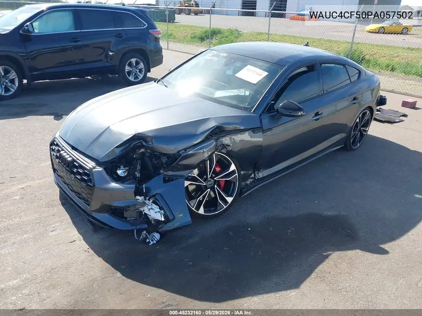 2023 Audi S5 Sportback Premium Plus Tfsi Quattro Tiptronic VIN: WAUC4CF50PA057502 Lot: 45232160