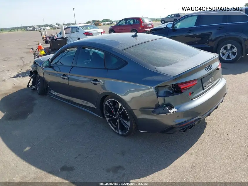 2023 Audi S5 Sportback Premium Plus Tfsi Quattro Tiptronic VIN: WAUC4CF50PA057502 Lot: 45232160