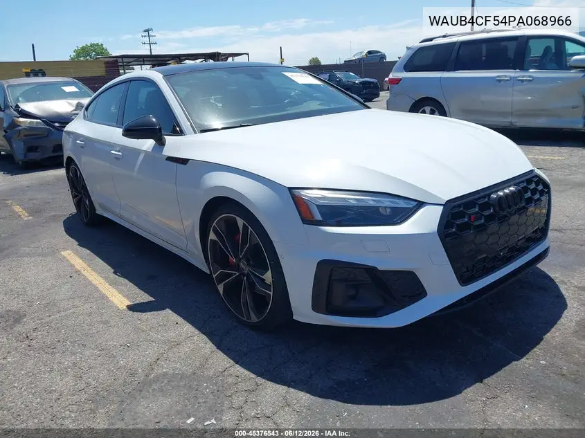 2023 Audi S5 Sportback Prestige Tfsi Quattro Tiptronic VIN: WAUB4CF54PA068966 Lot: 45376543