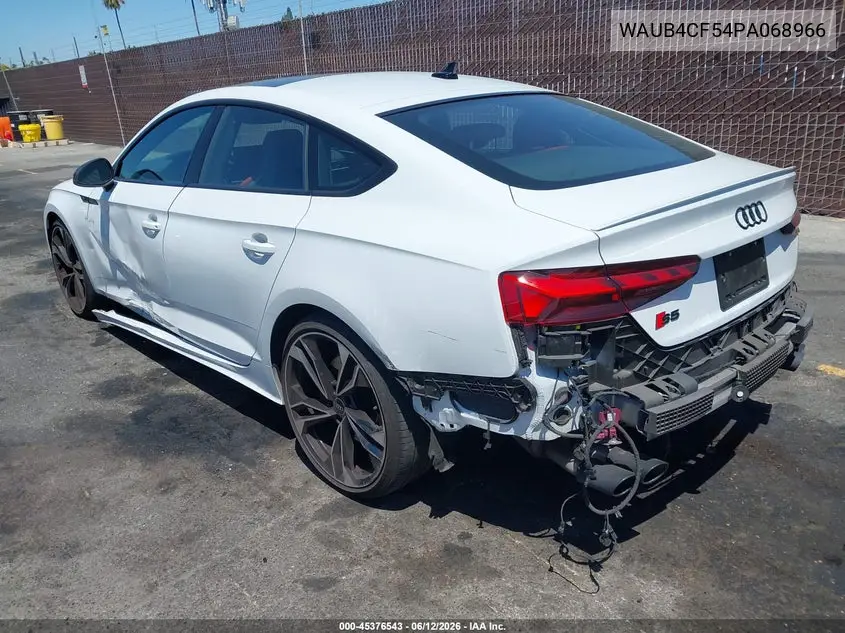 2023 Audi S5 Sportback Prestige Tfsi Quattro Tiptronic VIN: WAUB4CF54PA068966 Lot: 45376543