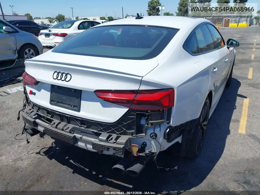 2023 Audi S5 Sportback Prestige Tfsi Quattro Tiptronic VIN: WAUB4CF54PA068966 Lot: 45376543