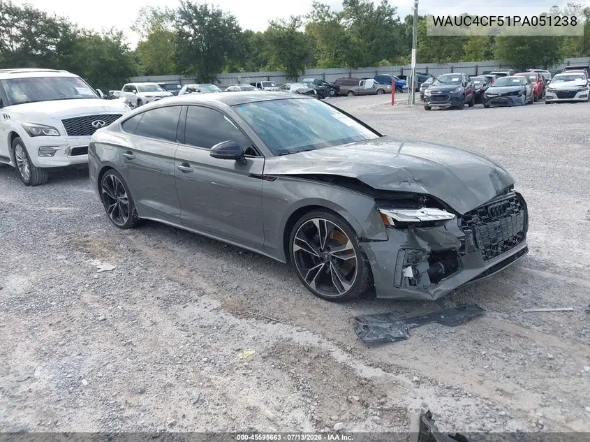 2023 Audi S5 Sportback Premium Plus Tfsi Quattro Tiptronic VIN: WAUC4CF51PA051238 Lot: 45595663