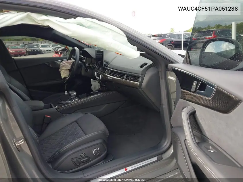 2023 Audi S5 Sportback Premium Plus Tfsi Quattro Tiptronic VIN: WAUC4CF51PA051238 Lot: 45595663
