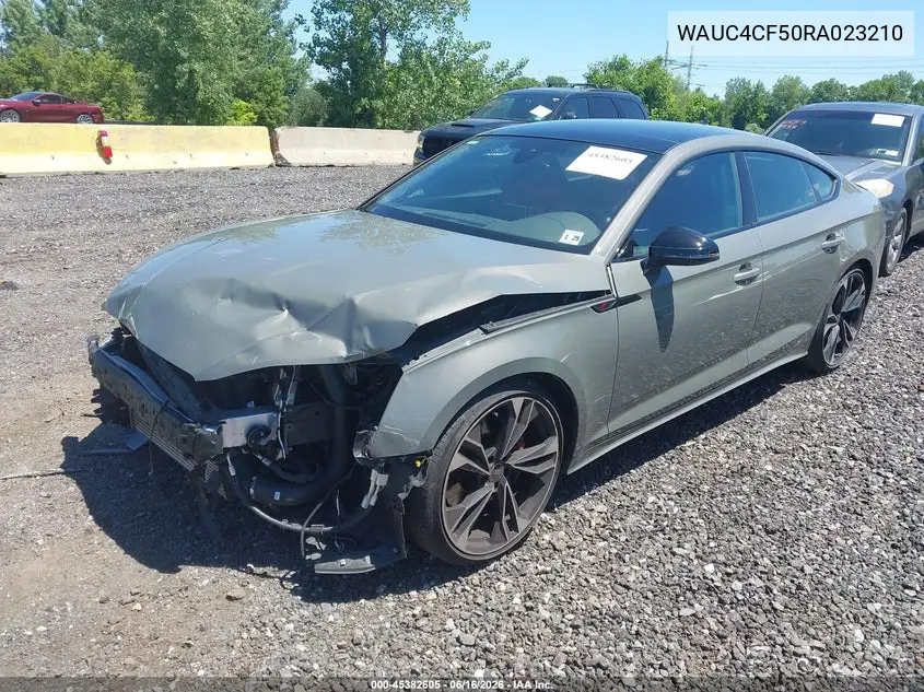 2024 Audi S5 Sportback Premium Plus Tfsi Quattro Tiptronic VIN: WAUC4CF50RA023210 Lot: 45382605