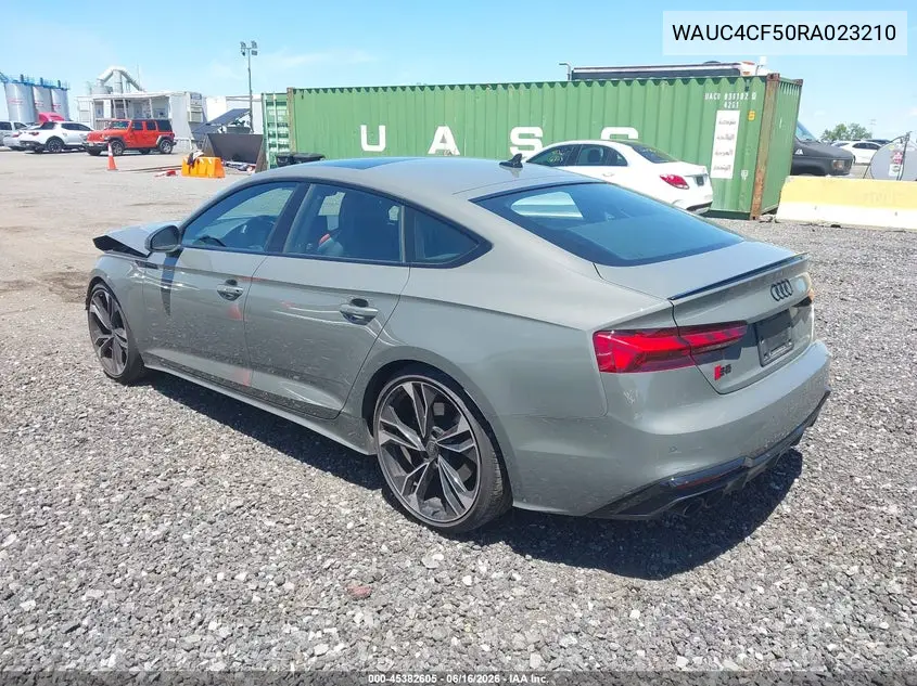 2024 Audi S5 Sportback Premium Plus Tfsi Quattro Tiptronic VIN: WAUC4CF50RA023210 Lot: 45382605