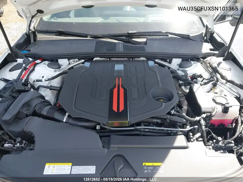 2025 Audi S5 Prestige VIN: WAU35CFUXSN101365 Lot: 12612652