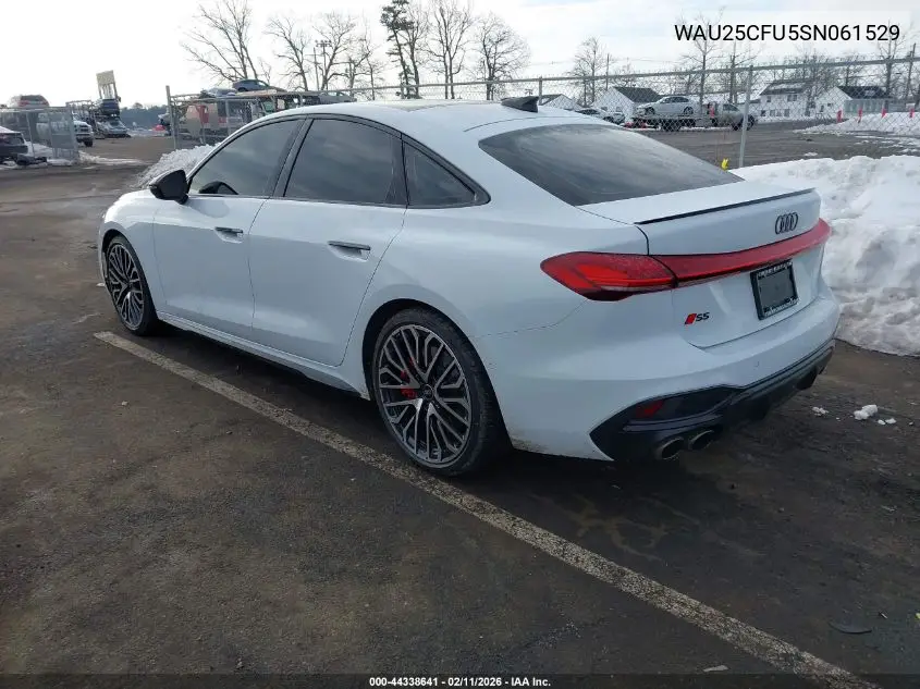 2025 Audi All-New S5 Premium Plus Tfsi Quattro S Tronic VIN: WAU25CFU5SN061529 Lot: 44338641