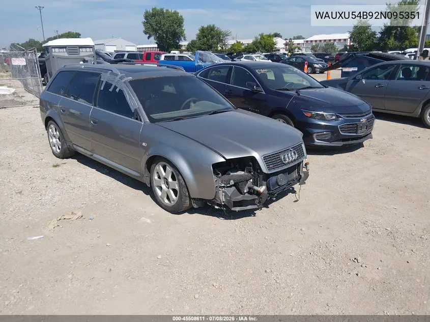 2002 Audi S6 Avant VIN: WAUXU54B92N095351 Lot: 45508611