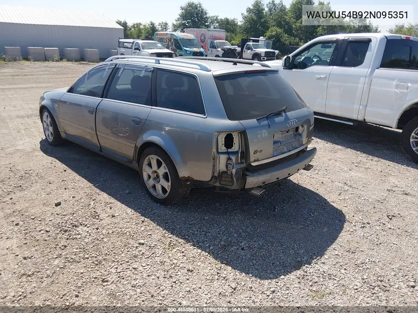 2002 Audi S6 Avant VIN: WAUXU54B92N095351 Lot: 45508611