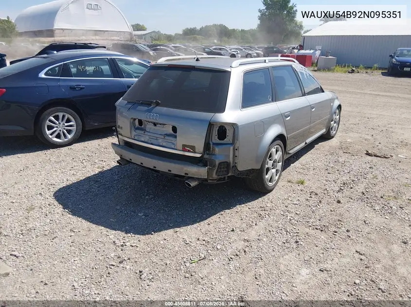 2002 Audi S6 Avant VIN: WAUXU54B92N095351 Lot: 45508611