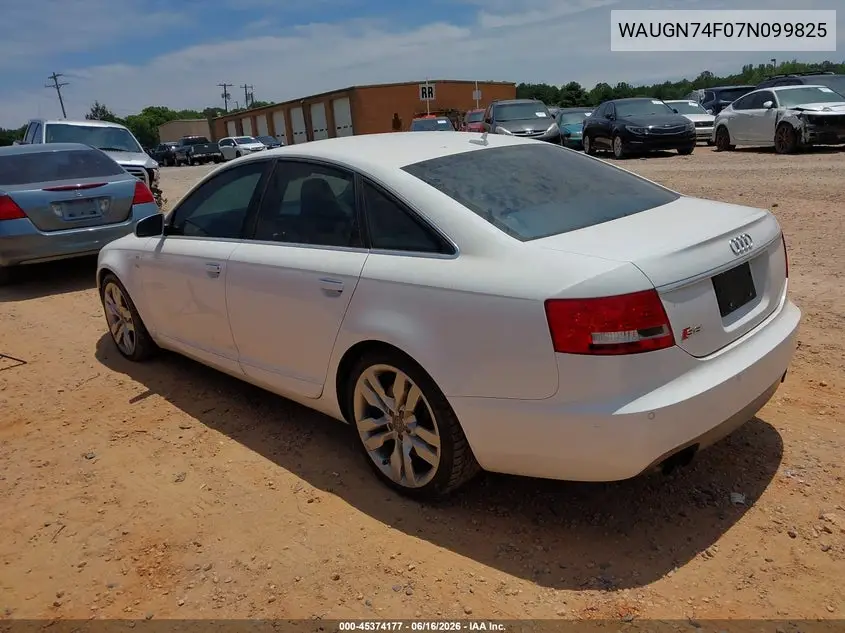 2007 Audi S6 5.2 VIN: WAUGN74F07N099825 Lot: 45374177