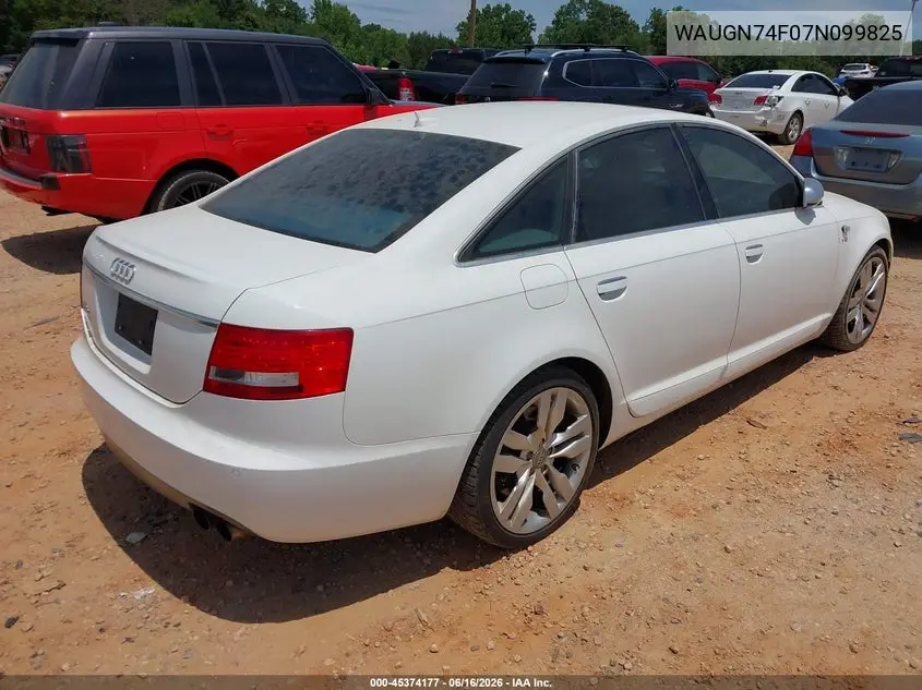 2007 Audi S6 5.2 VIN: WAUGN74F07N099825 Lot: 45374177