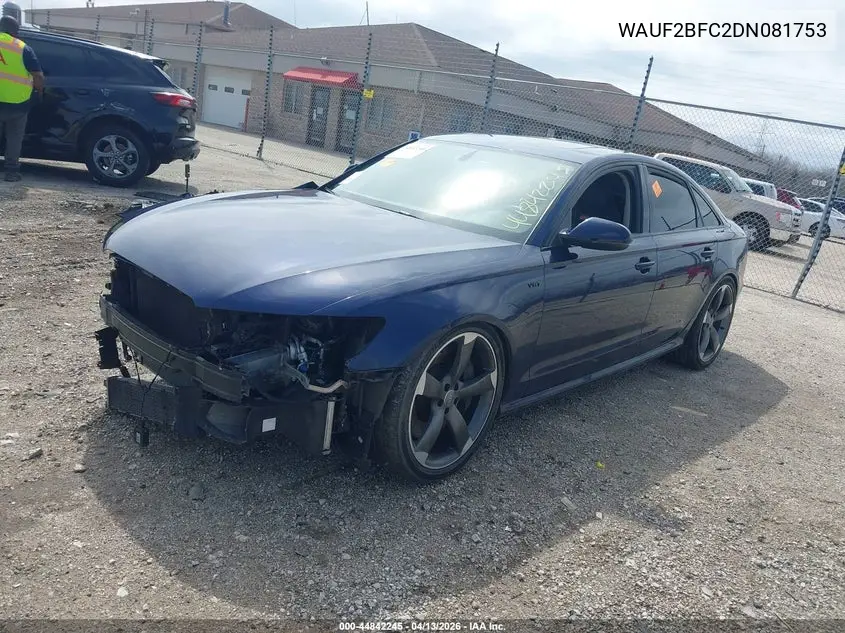2013 Audi S6 4.0T Prestige VIN: WAUF2BFC2DN081753 Lot: 44842245