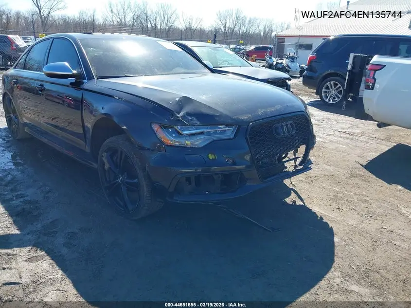 2014 Audi S6 4.0T Prestige VIN: WAUF2AFC4EN135744 Lot: 44651655