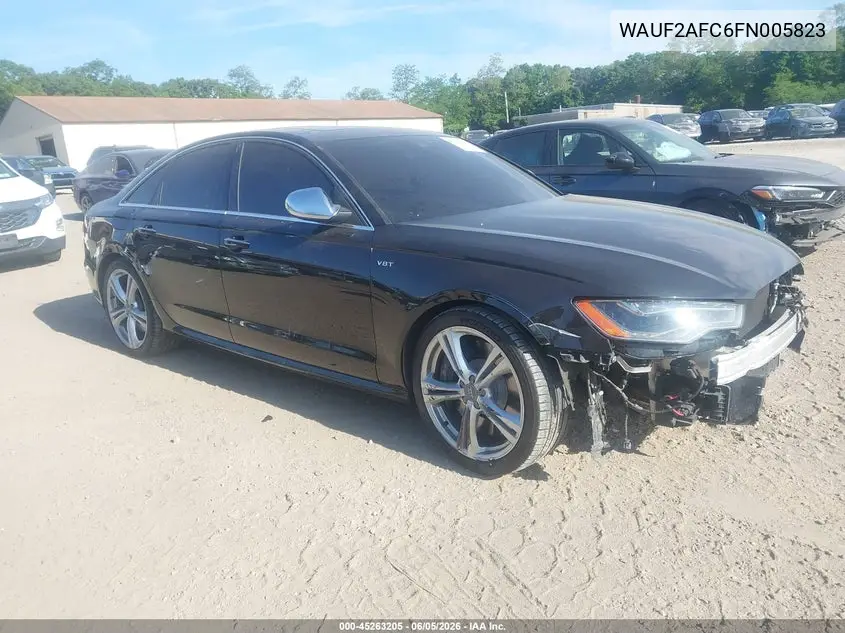 2015 Audi S6 4.0T VIN: WAUF2AFC6FN005823 Lot: 45263205