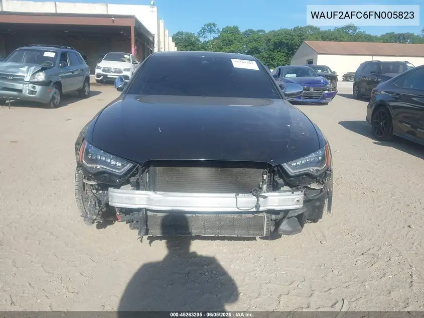 2015 Audi S6 4.0T VIN: WAUF2AFC6FN005823 Lot: 45263205