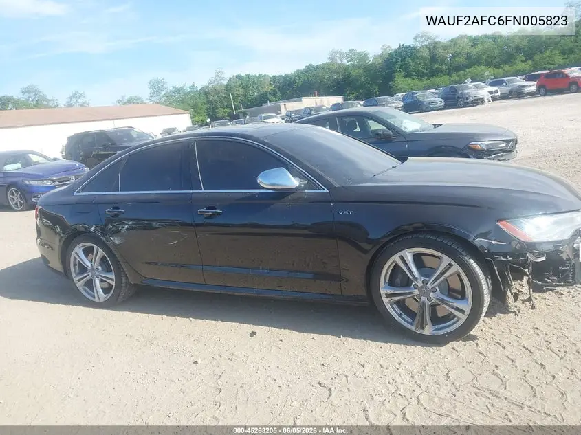 2015 Audi S6 4.0T VIN: WAUF2AFC6FN005823 Lot: 45263205
