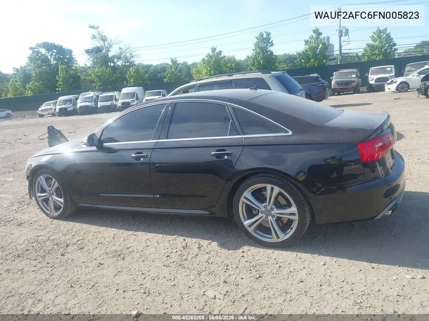 2015 Audi S6 4.0T VIN: WAUF2AFC6FN005823 Lot: 45263205